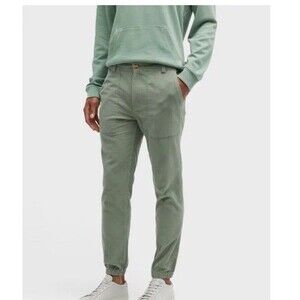 Onia Men’s  Button Up Elastic Waisted Corduroy Cotton Jogger Pant Pocket Size M